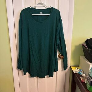 Old Navy Women's Plus size Green Long Sleeve Top